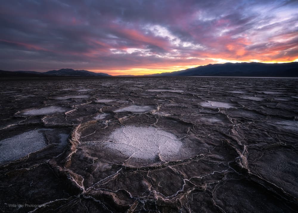 Dramatic Salt Flat Sunset by Willa Wei — canvas wall art