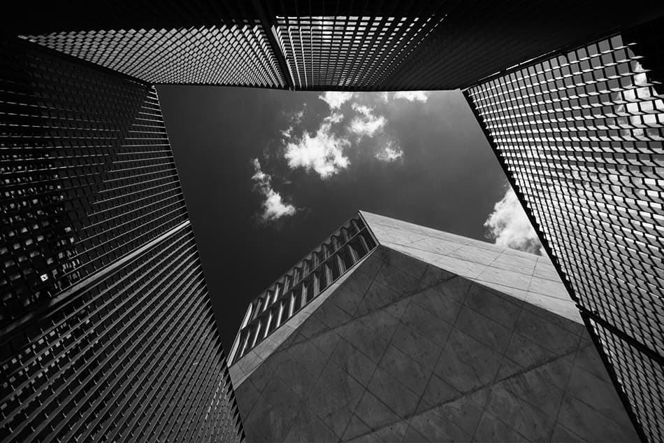 Geometric City Sky by Filipe P Neto — canvas wall art