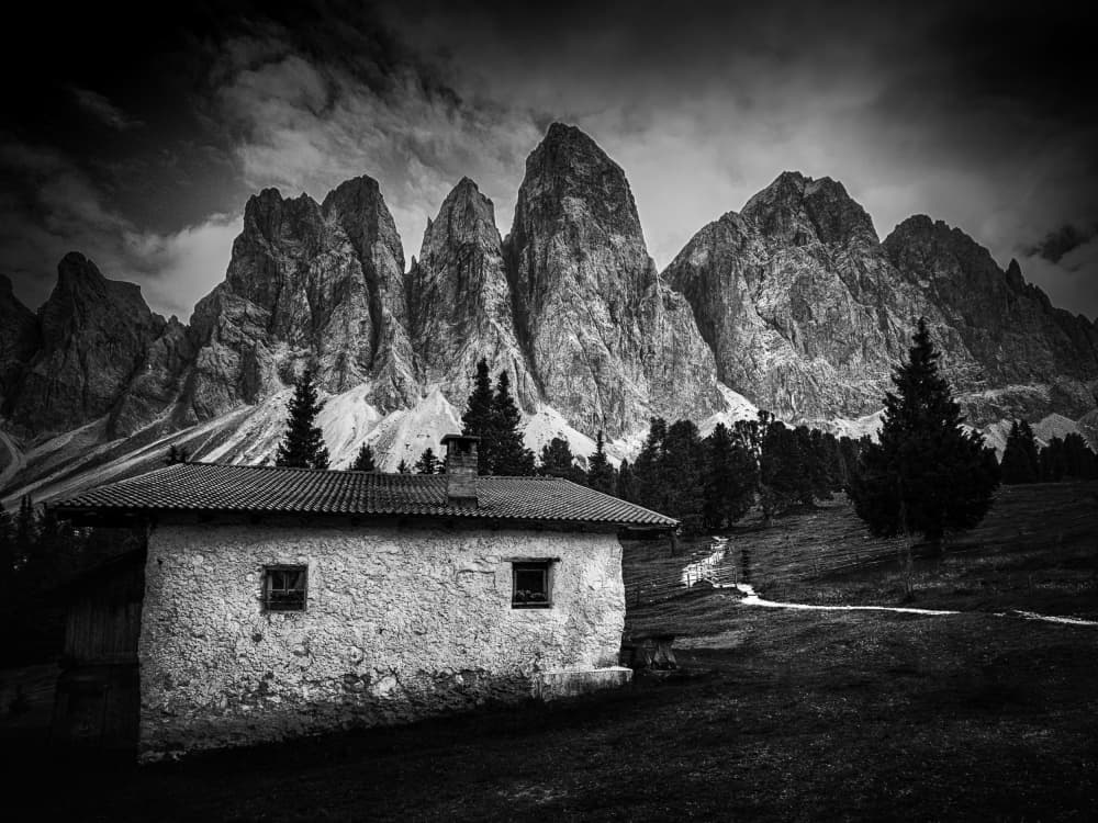 Rustic Mountain Cabin by Martin Steeb — canvas wall art