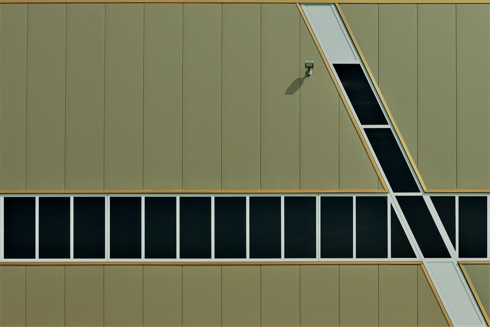 Modern Geometric Facade by Jan Niezen — canvas wall art