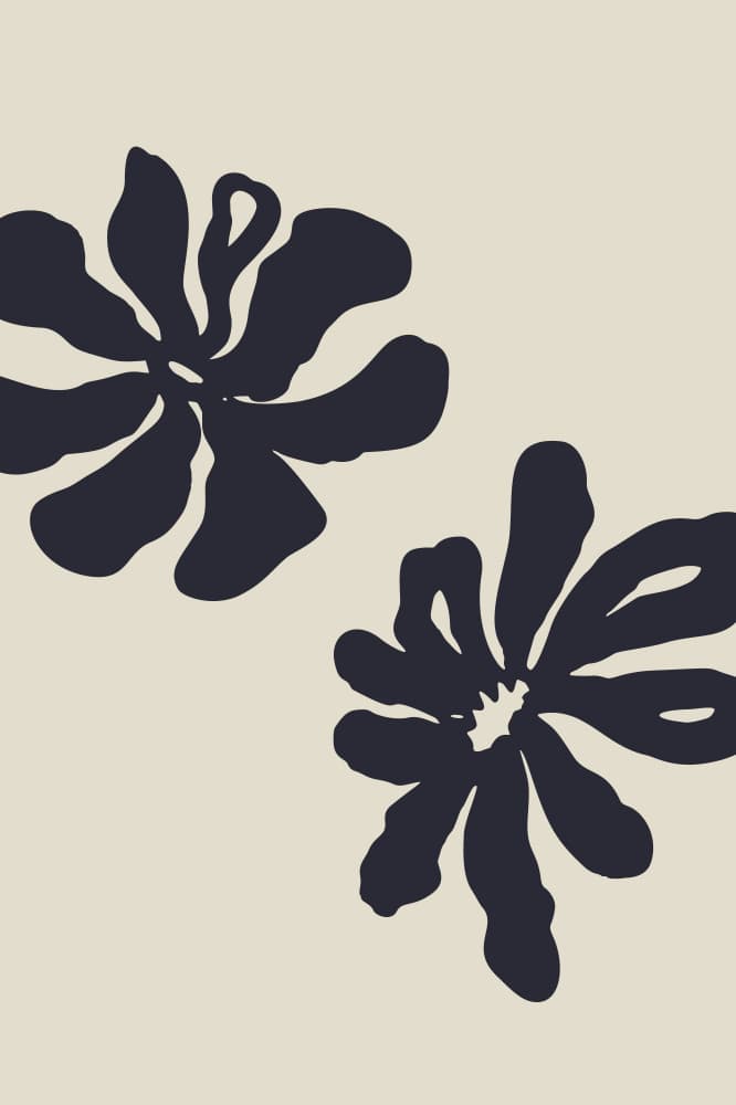 Abstract Floral Shapes by Anna Rose — canvas wall art