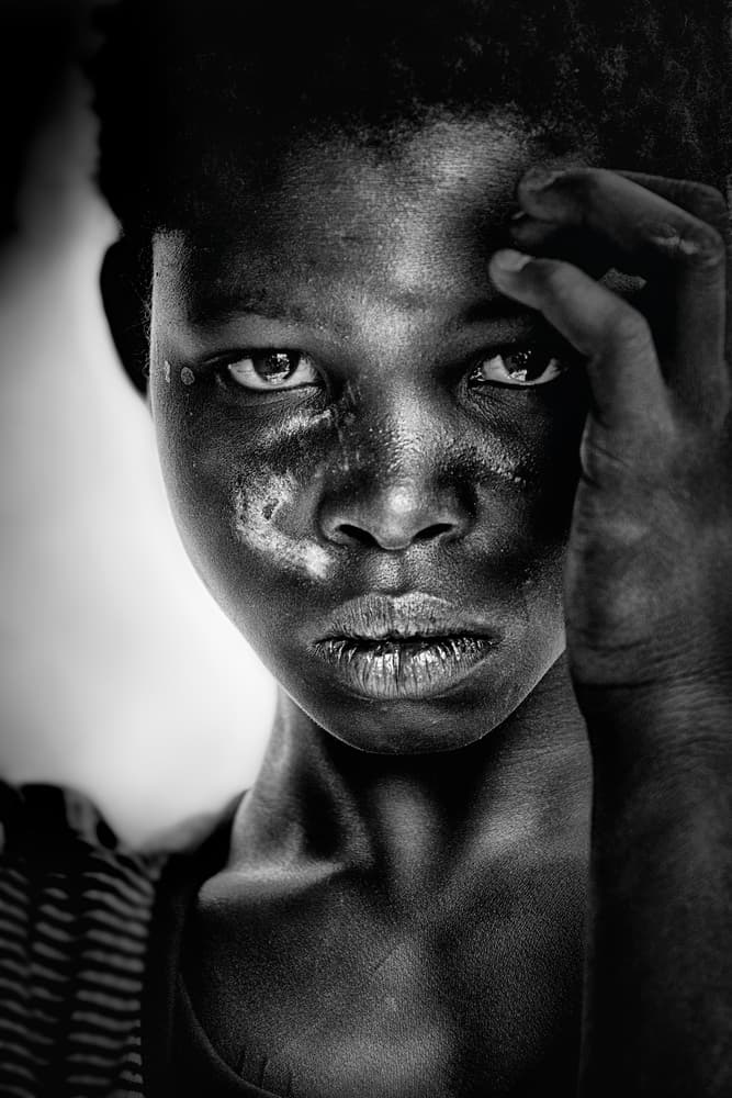 Solemn Young Face by Sergio Pandolfini — canvas wall art