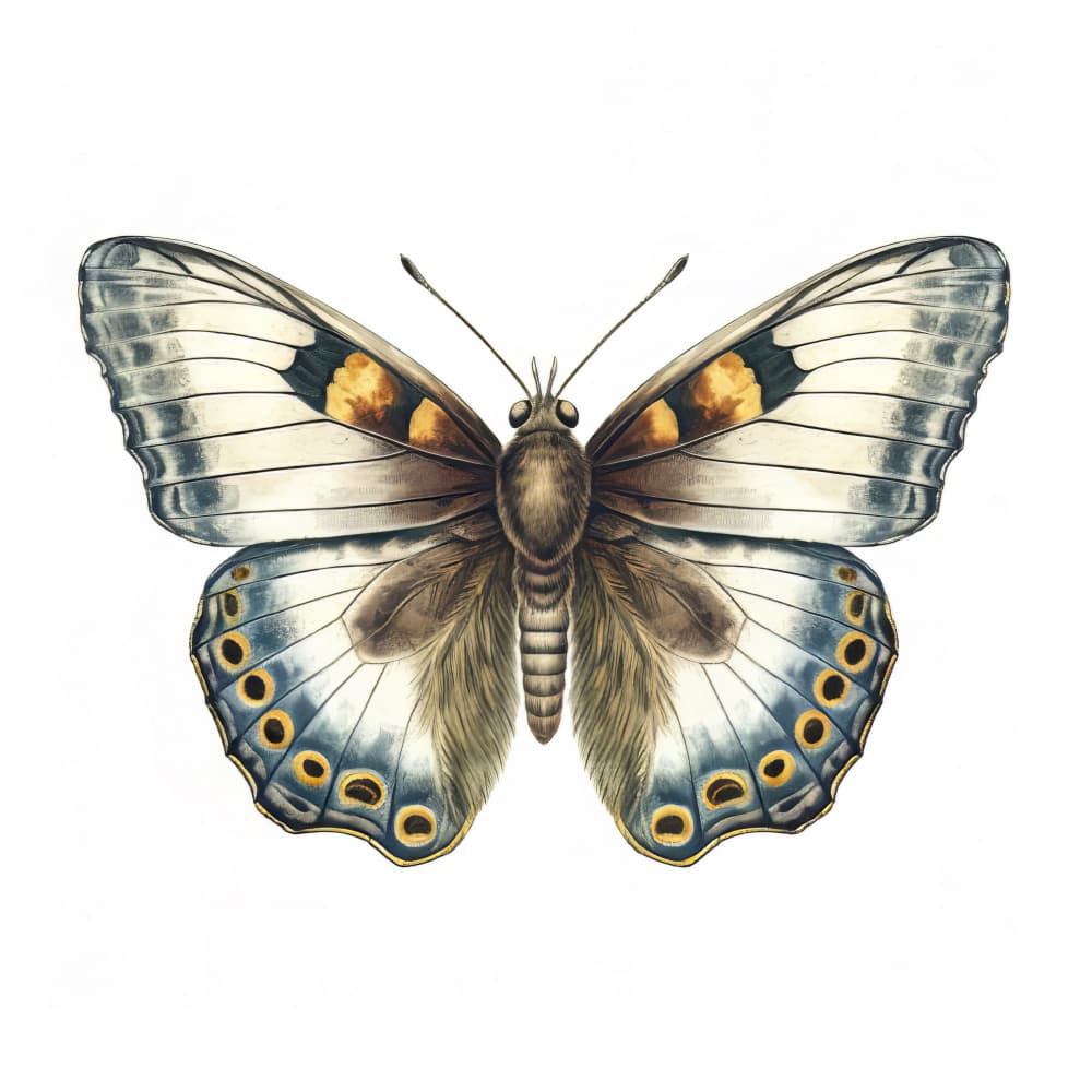 Elegant Flying Butterfly by Bilge Paksoylu — canvas wall art