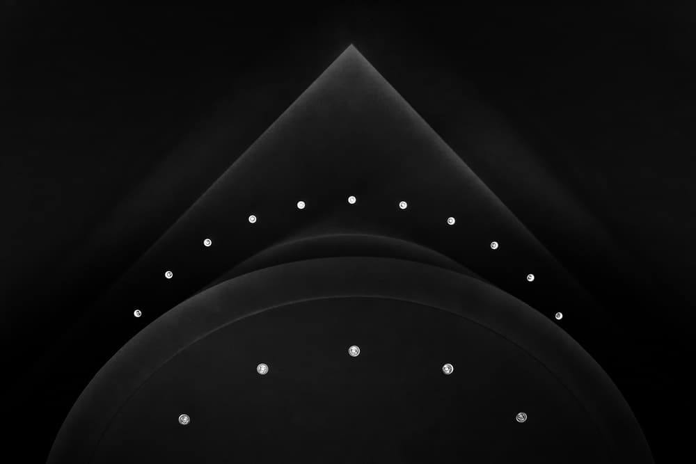 Sleek Geometric Lights by Hans-Wolfgang Hawerkamp — canvas wall art