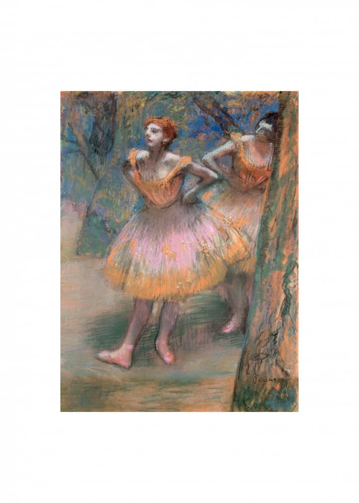 Two Dancers No.2 by Edgar Degas — canvas wall art