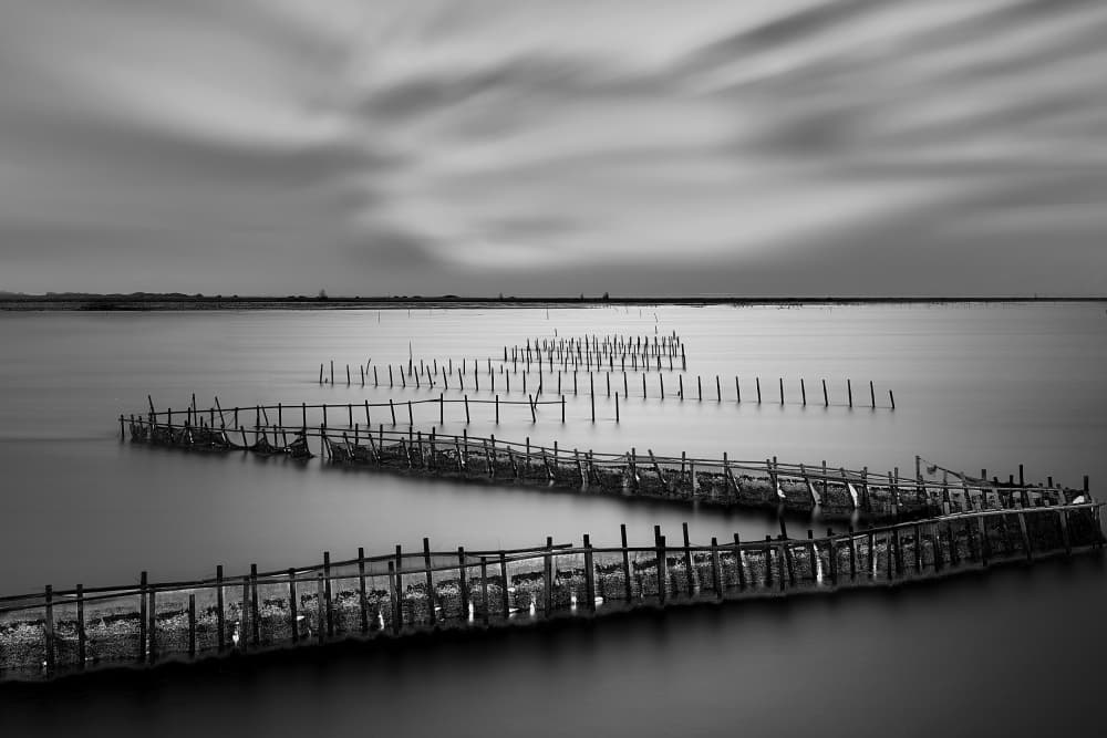 Tranquil Lagoon Structures by MingLun Tsai (蔡明倫) — canvas wall art