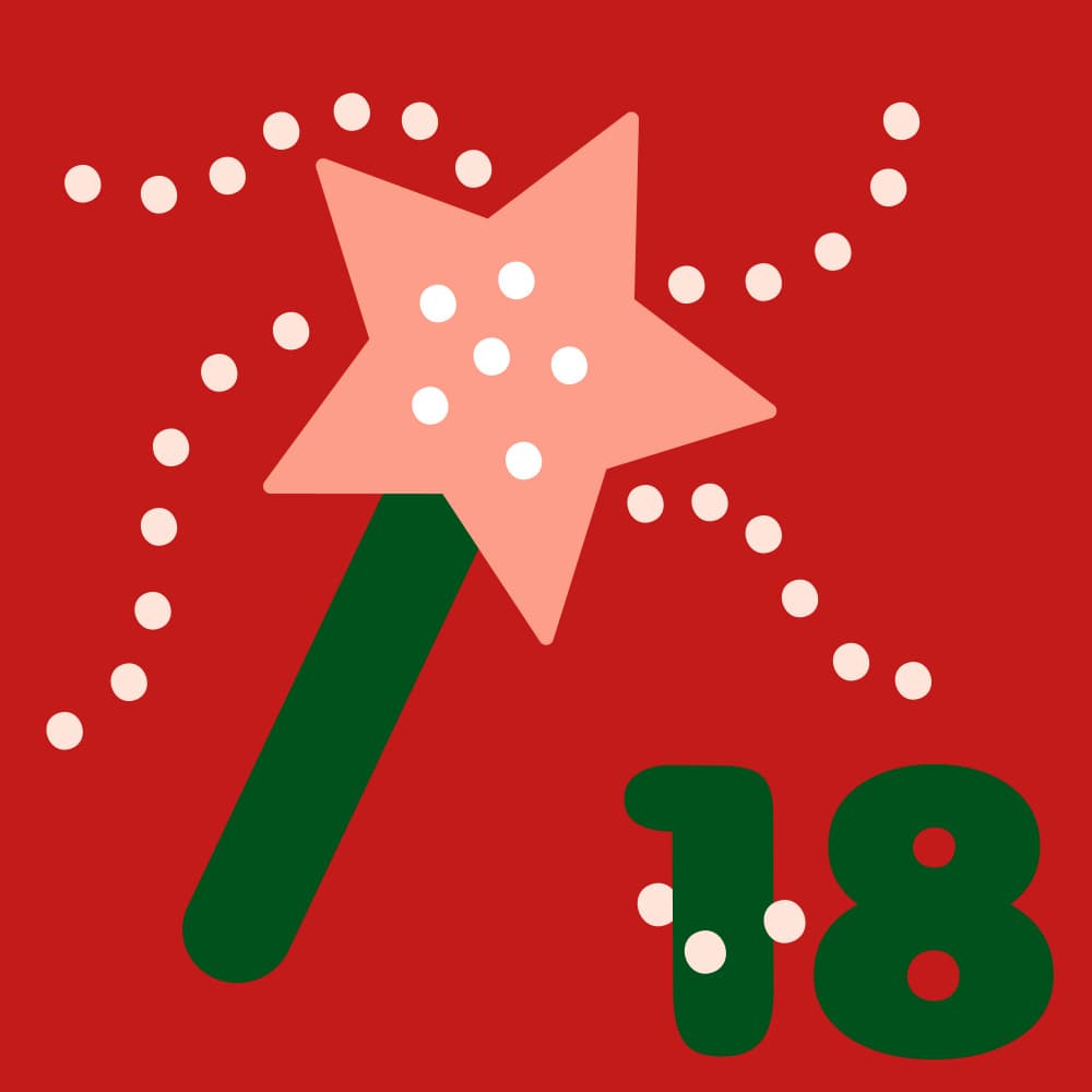 Advent Star Day 18 by Marika Barsrsind β canvas wall art