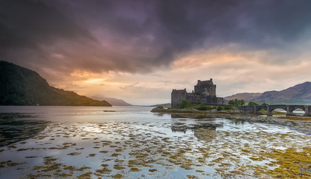 Eilean Donan Castle Twilight by Wim Denijs — canvas wall art