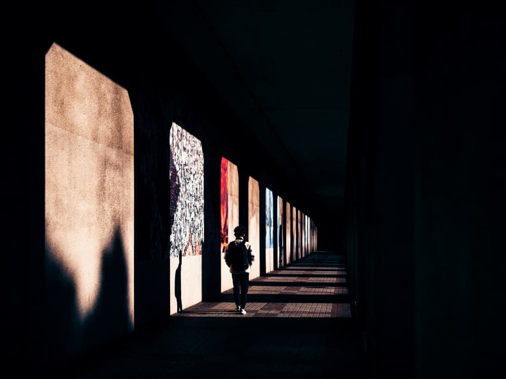 Walking Through Light by Yuzo Fujii — canvas wall art