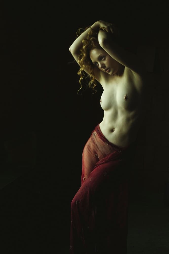 Sensual Redhead Dance by Mel Brackstone — canvas wall art