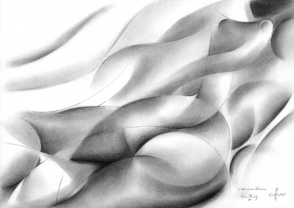 Sensual Abstract Curves by Corné Akkers — canvas wall art