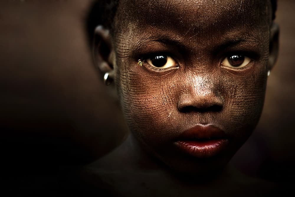 Intense Gaze Child by Sergio Pandolfini — canvas wall art