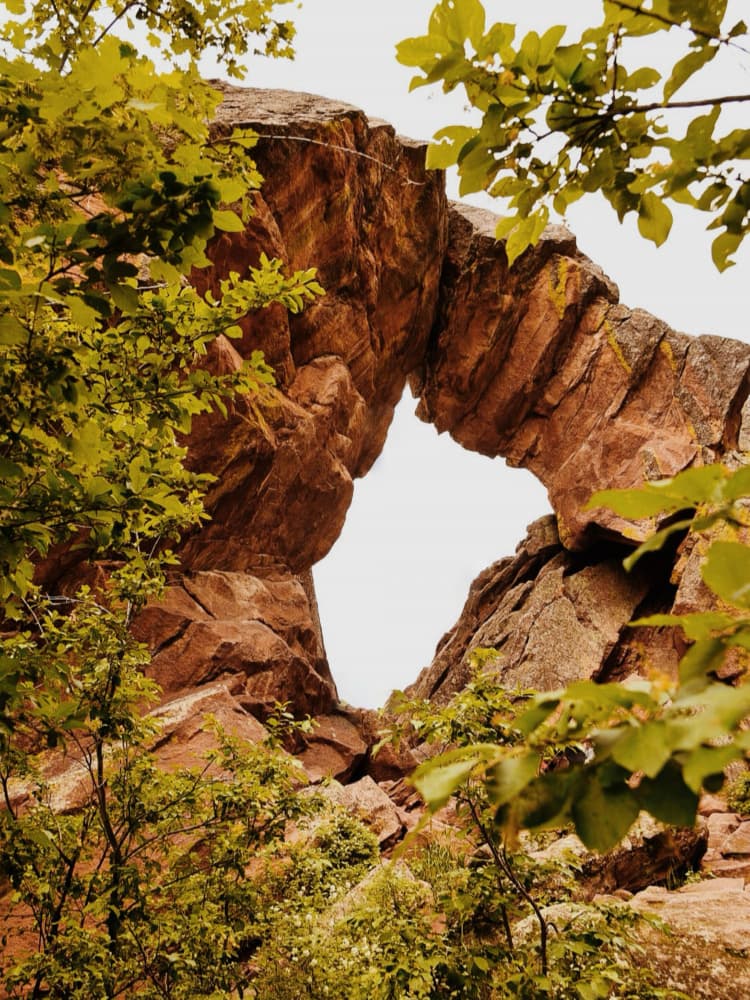 Natural Rock Arch by Del Mundo Imagery — canvas wall art