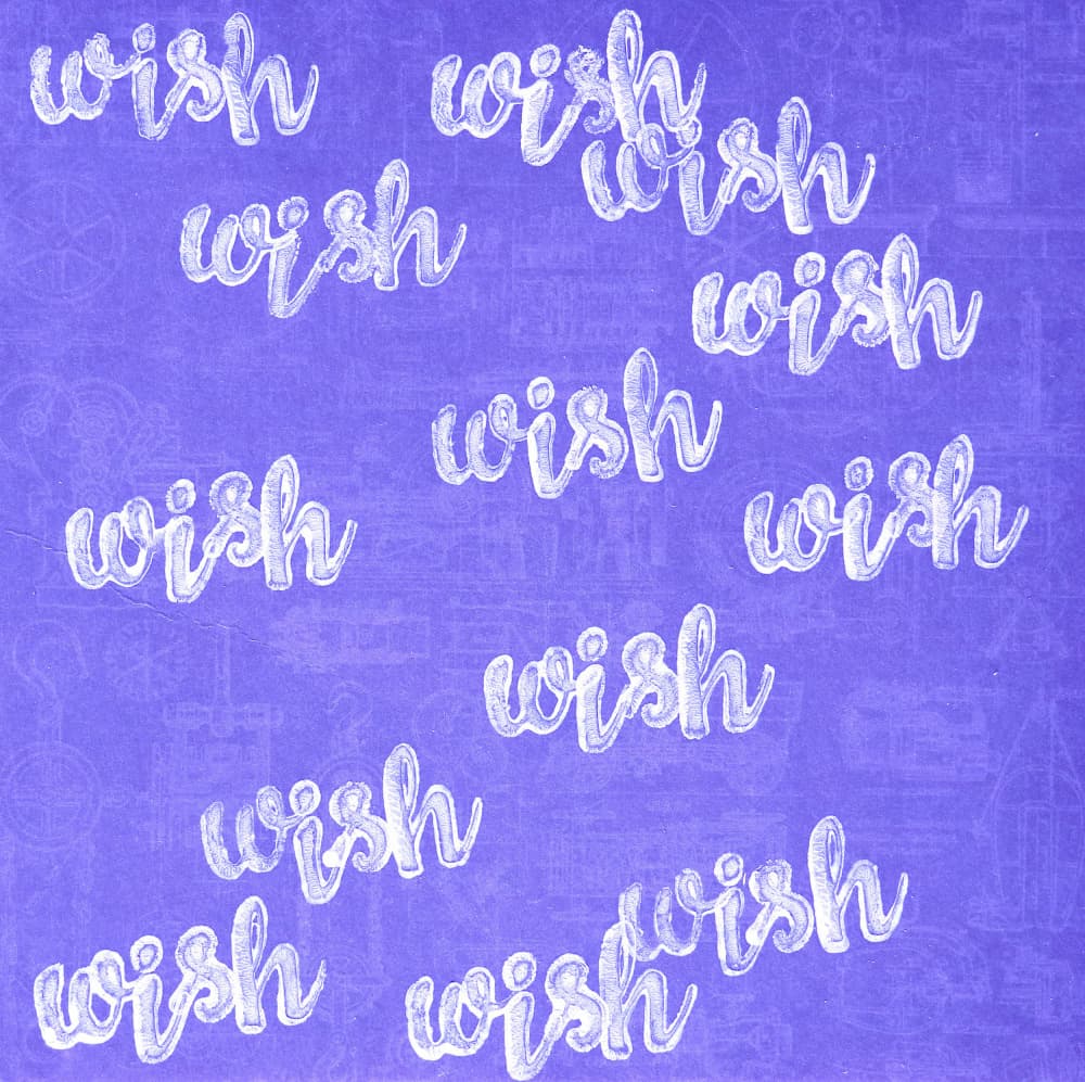 Whimsical Wish Typography by Santhosh ch — canvas wall art