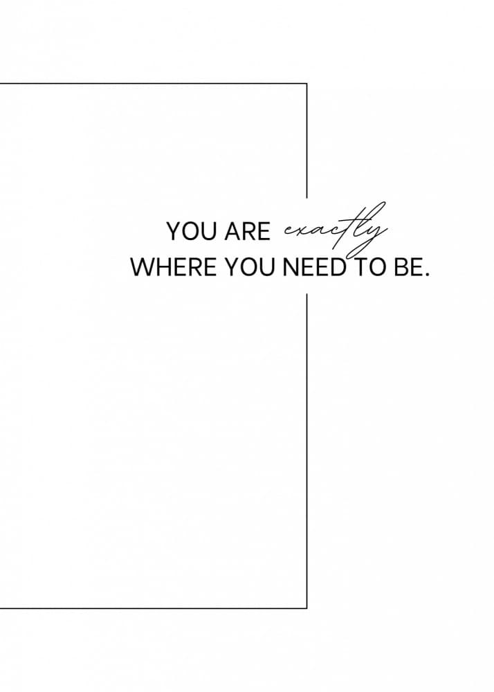 Exactly Where You Are by Kristina N. - SoulArt Shop — canvas wall art