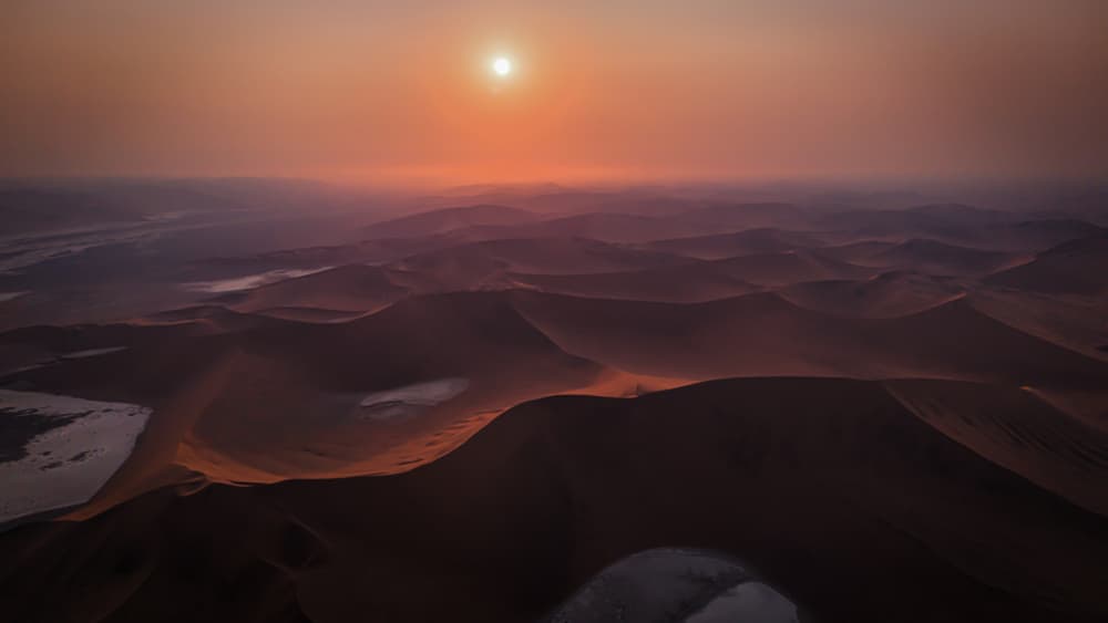 Desert Dunes Sunset by Isam Telhami — canvas wall art