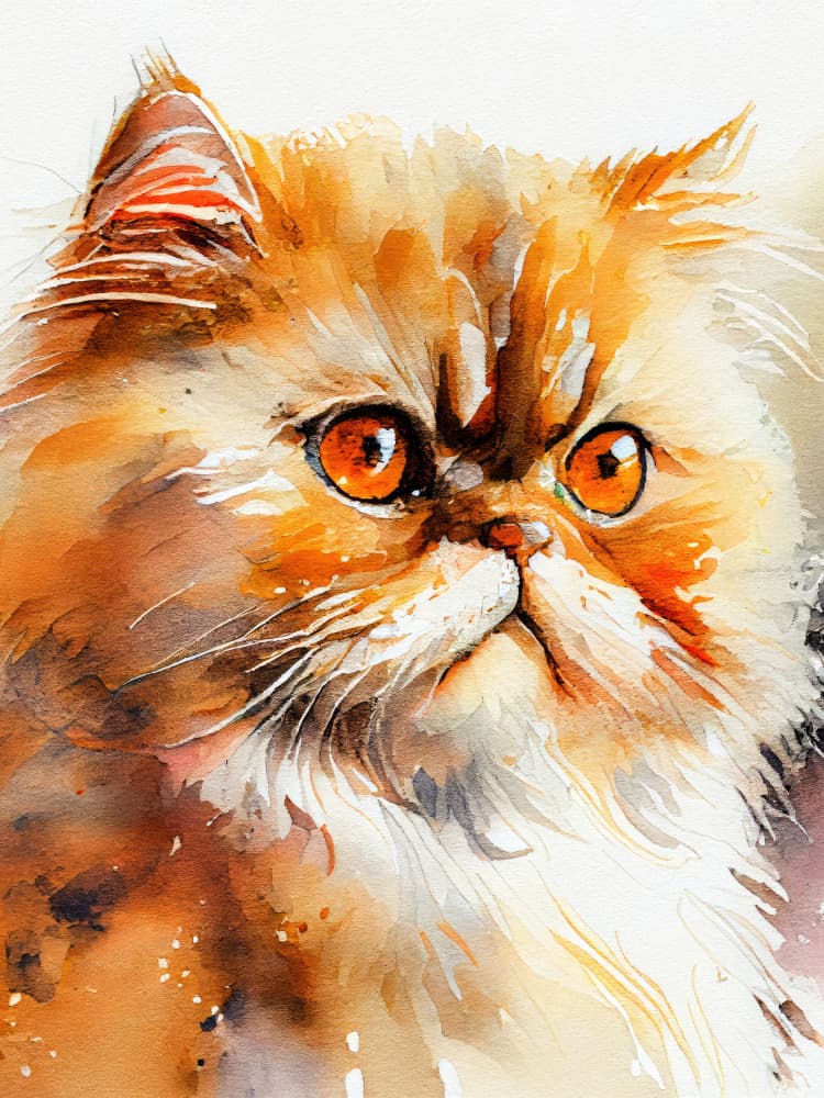 Regal Ginger Feline by Justyna Jaszke — canvas wall art