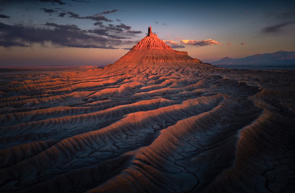 Majestic Desert Sunset by Bing Li — canvas wall art