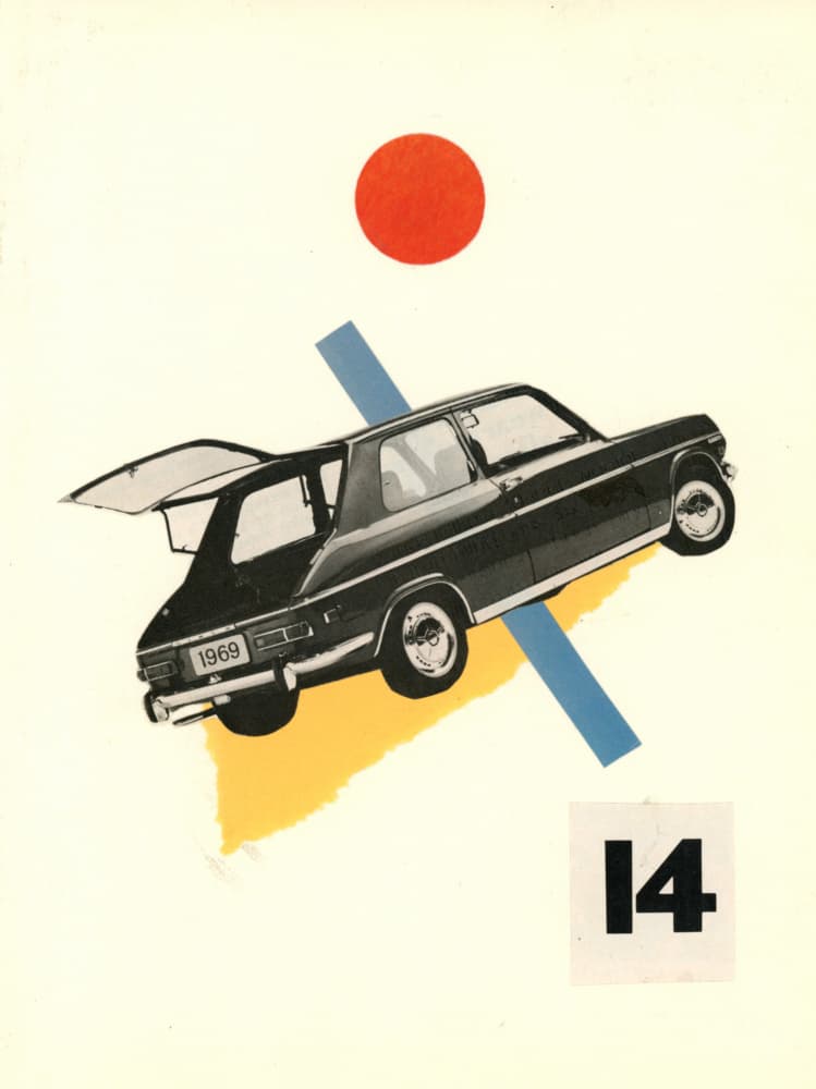1969 Classic Car Graphic by Mikhail Siskoff — canvas wall art
