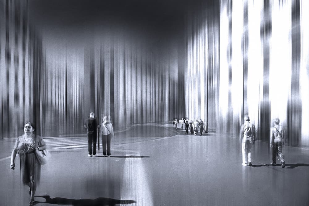 Walking Through Light by Nicodemo Quaglia — canvas wall art