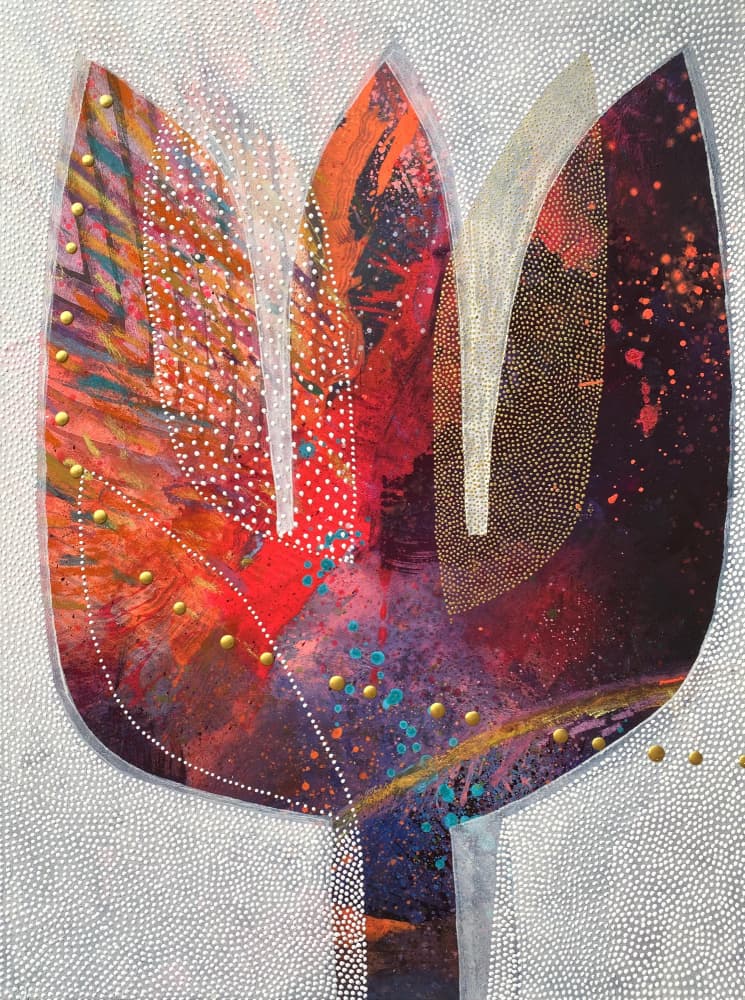 Rich Abstract Bloom by SAN STARLING — canvas wall art