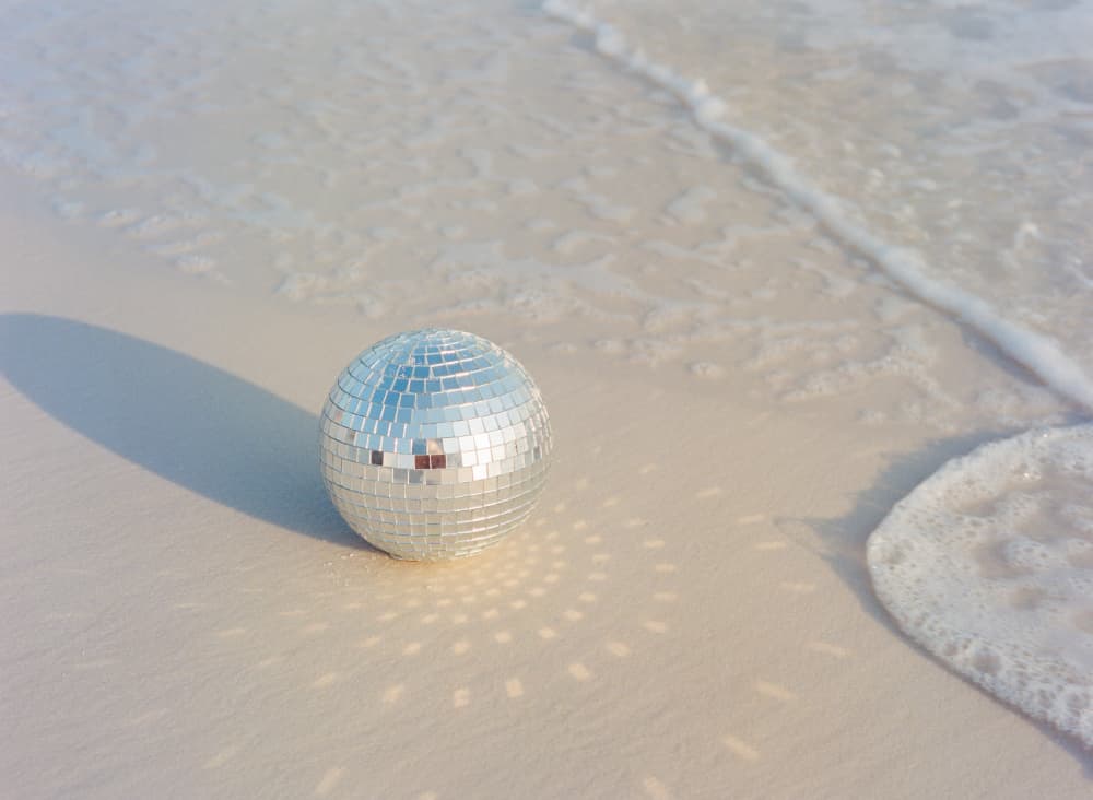 Shimmering Disco Beach by Bethany Young — canvas wall art