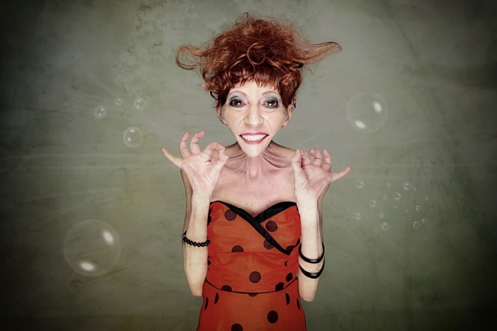 Quirky Red-Haired Smile by Monika Vanhercke — canvas wall art