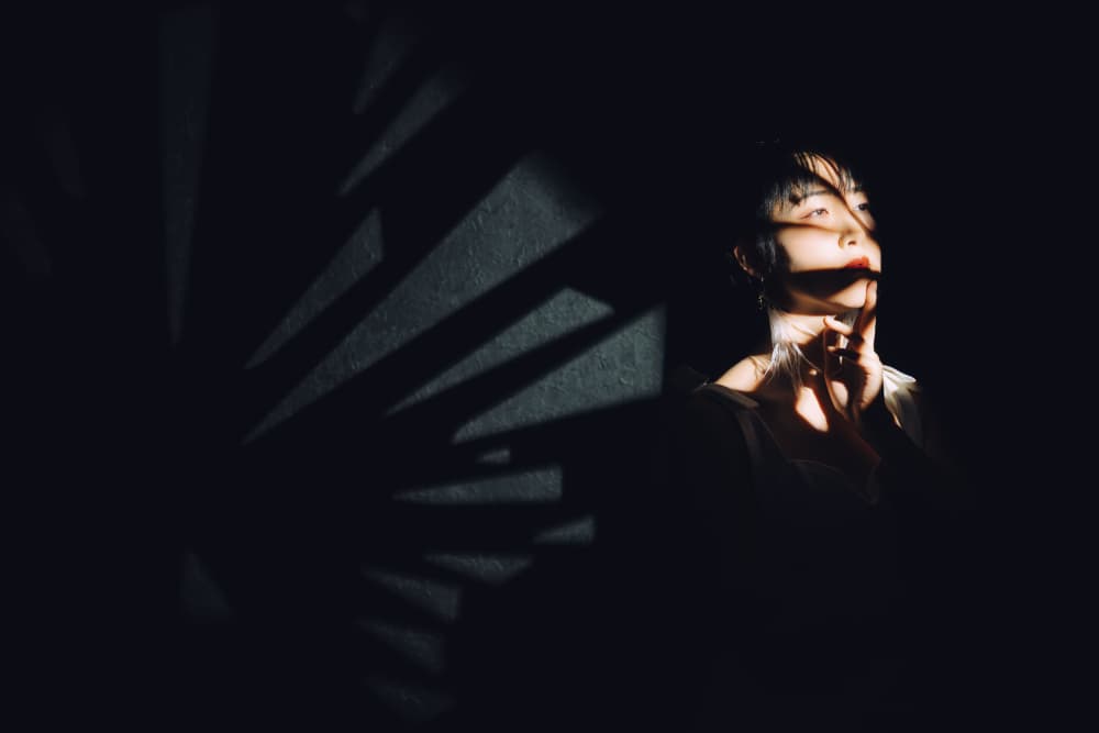 Woman In Shadow Play by h112o1 — canvas wall art