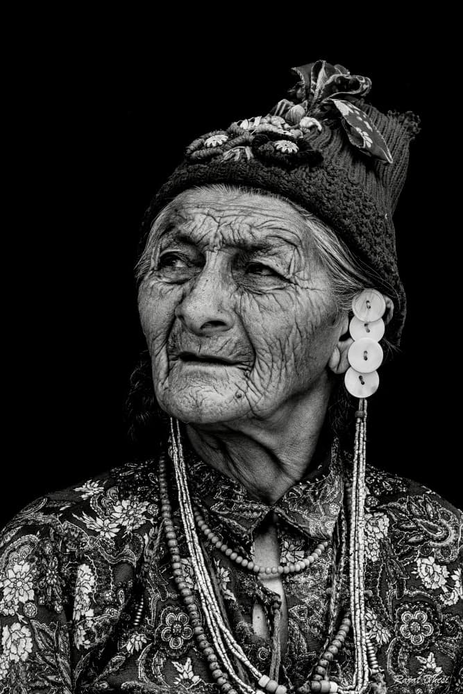 Wise Elder Portrait by Rajat Dhesi — canvas wall art