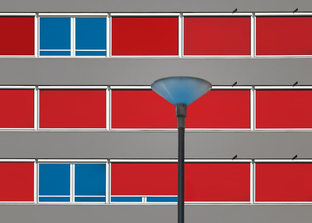 Bold Urban Geometry by Hans-Wolfgang Hawerkamp — canvas wall art