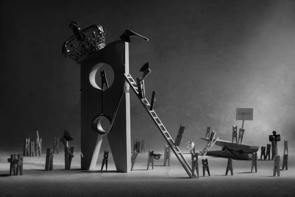 Clothespin King's Realm by Victoria Glinka — canvas wall art
