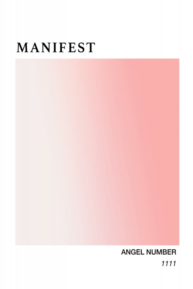 Manifest Angel Number 1111 by Talitha McQueen — canvas wall art