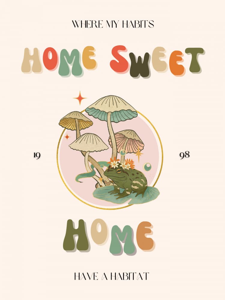 Sweet Home Habitat by Nazma Khokhar — canvas wall art