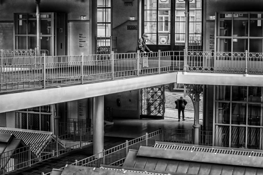 Urban Interior Perspective by Fernando Abreu — canvas wall art