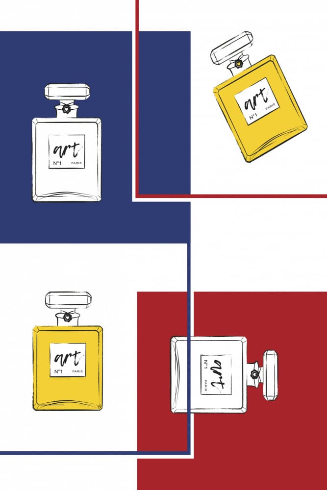 Chic Paris Perfumes by Martina — canvas wall art