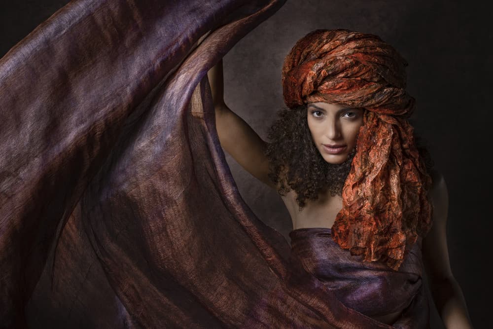 Regal Turban Woman by Joan Gil Raga — canvas wall art