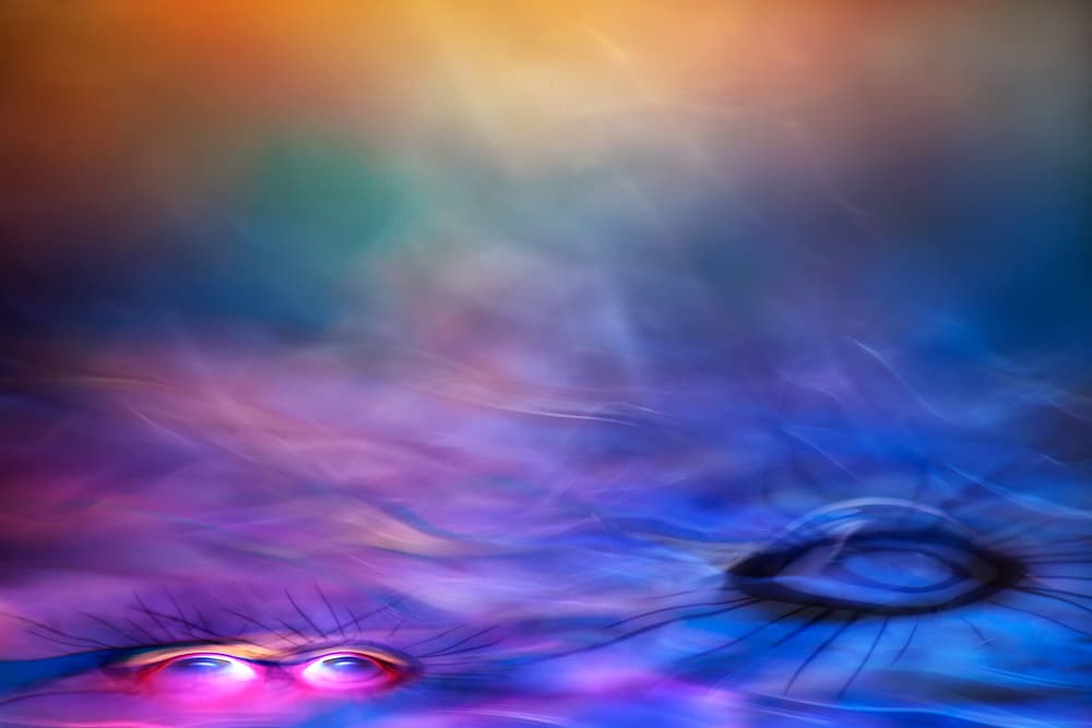 Surreal Cosmic Eyes by Willy Marthinussen — canvas wall art