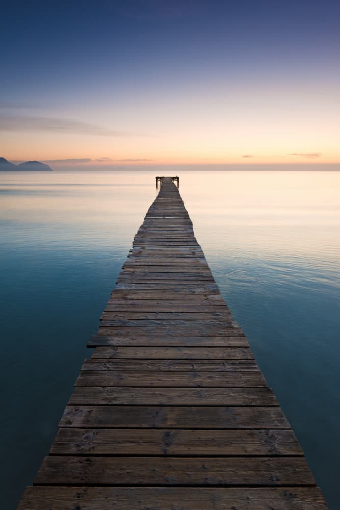 Blue Jetty by Stefan Hefele — canvas wall art