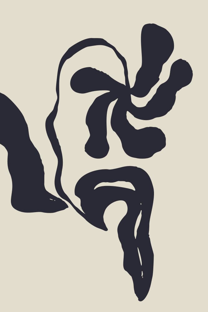 Minimalist Abstract Face by Anna Rose — canvas wall art