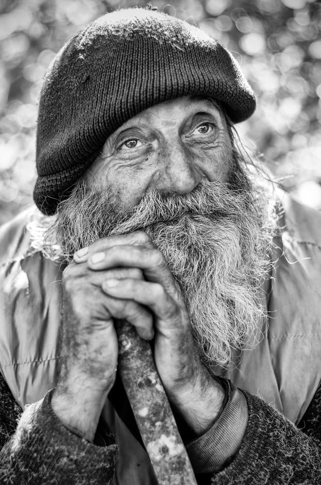 Pensive Bearded Man by Zoran Toldi (EFIAP AZSF) — canvas wall art