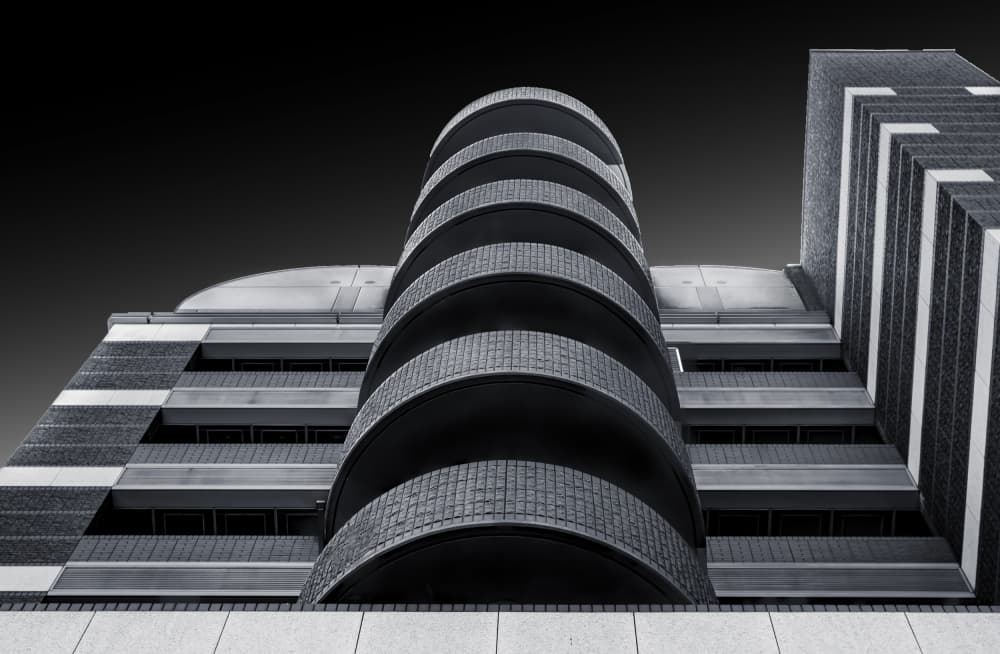 Curved Brutalist Forms by Tomoshi Hara — canvas wall art