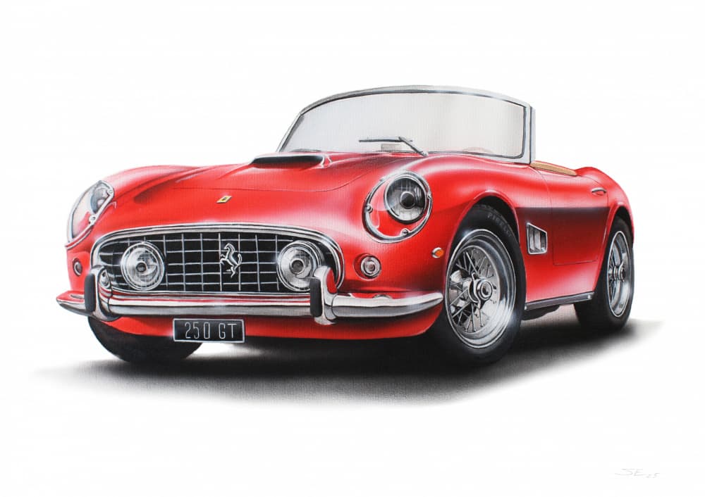 Classic Red Sports Car by Steve Erwin — canvas wall art