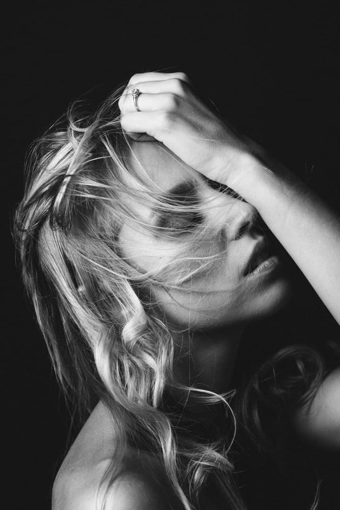 Mysterious Blonde Portrait by Artem Vasilenko — canvas wall art