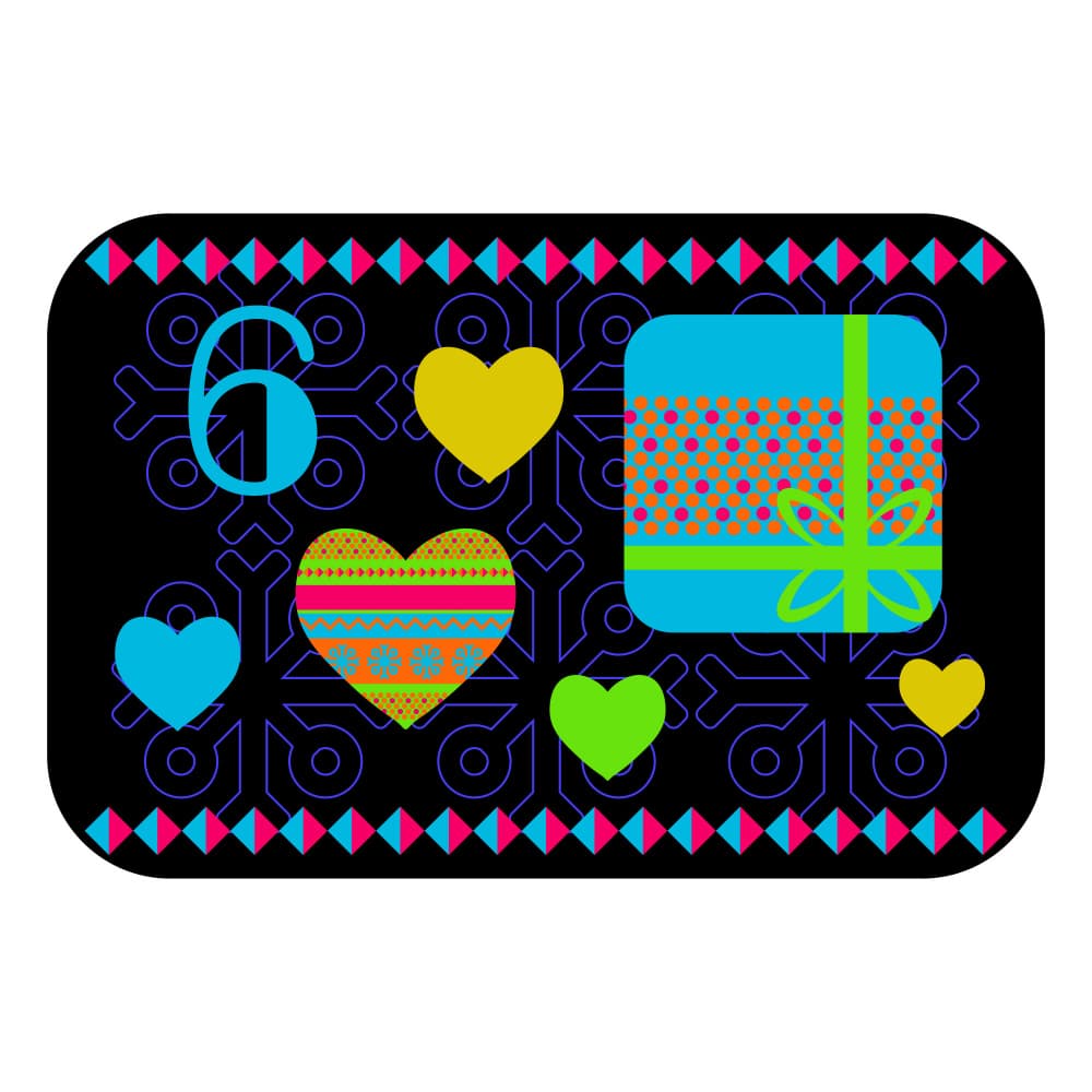Vibrant Six Celebration by Marika Barsrsind β canvas wall art