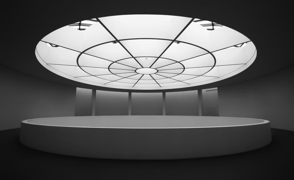 Modern Circular Stage by Hans-Wolfgang Hawerkamp — canvas wall art