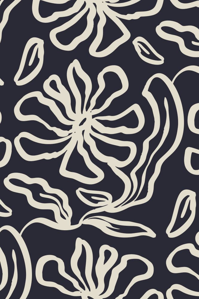 Abstract Floral Pattern by Anna Rose — canvas wall art