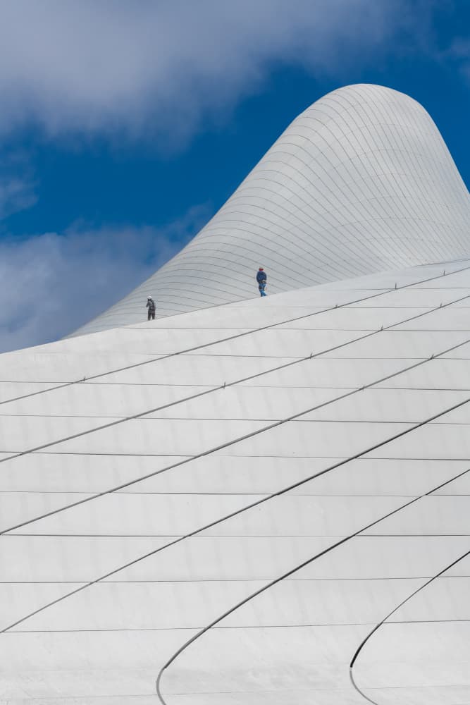 Modern Architectural Waves by Wayne Pearson — canvas wall art