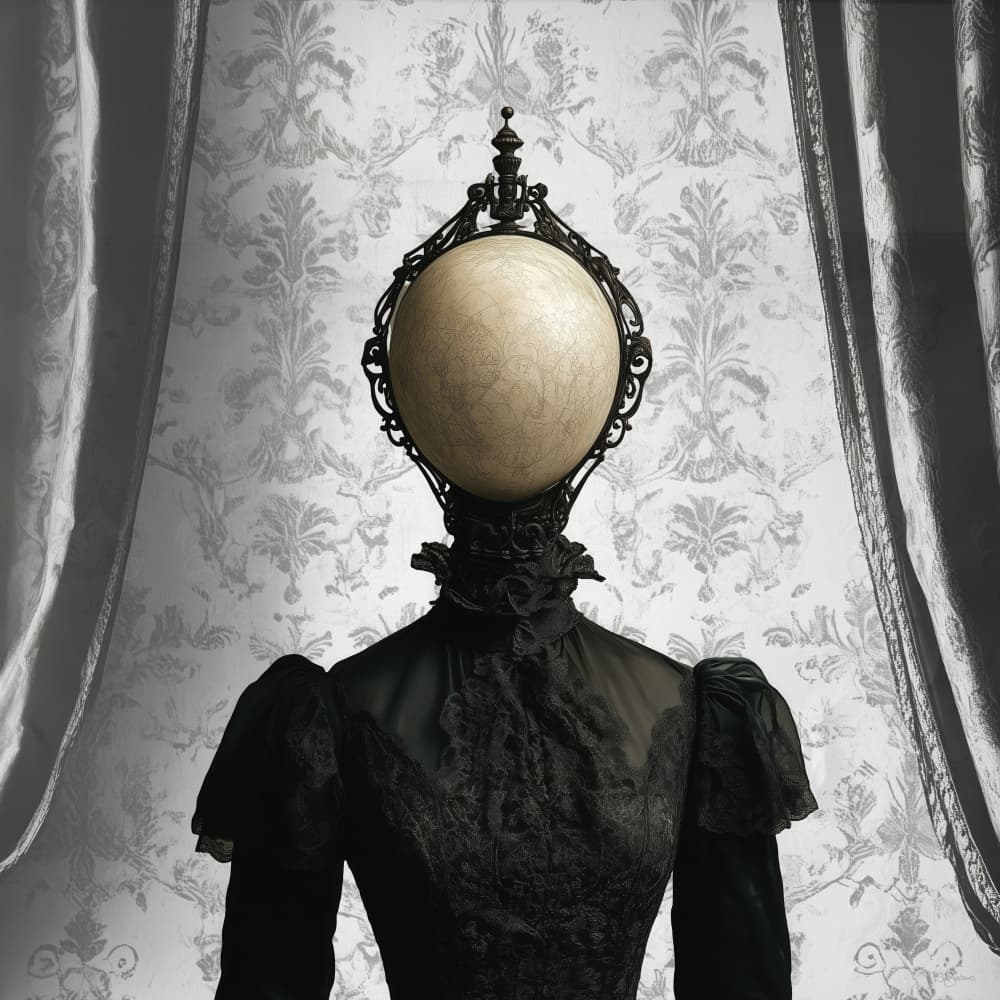 Ornate Sphere Portrait by Sue Skellern — canvas wall art