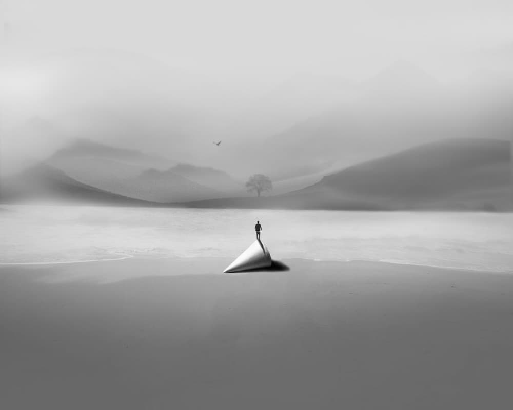 Misty Solitude Journey by Hadi Malijani (Malenjani) — canvas wall art