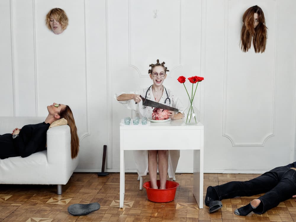 Bizarre Medical Consultation by Photographer — canvas wall art